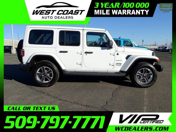 516/mo - 2020 Jeep Wrangler Unlimited Sahara - - by for sale in Moses Lake, WA – photo 9