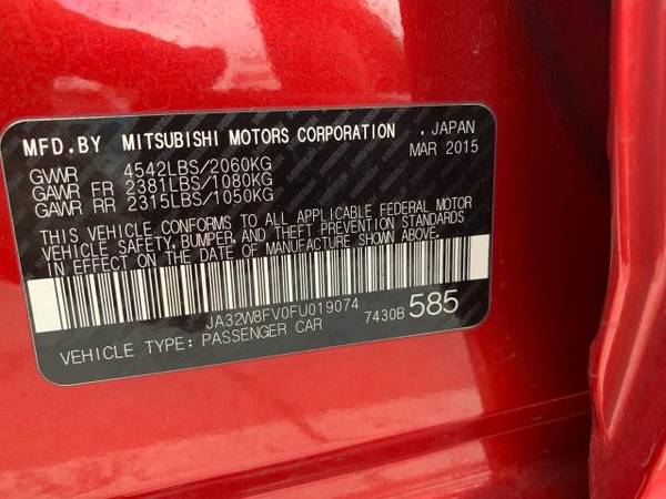 2015 Mitsubishi Lancer Evolution GSR $800 DOWN $189/WEEKLY - cars &... for sale in Orlando, FL – photo 18