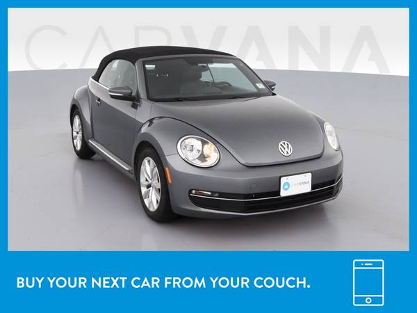 2013 VW Volkswagen Beetle TDI Convertible 2D Convertible Gray for sale in Covington, OH – photo 12