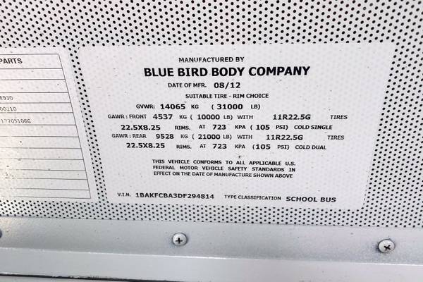 2013 BLUE BIRD BLUE BIRD VISION - - by dealer for sale in Johnstown, MD – photo 22