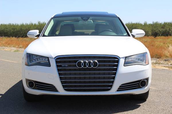 2012 *Audi* *A8 L* *4dr Sedan W12* Ibis White for sale in Tranquillity, CA – photo 2