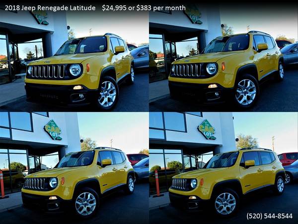 383/mo - 2018 Jeep Renegade Sport - - by dealer for sale in Tucson, AZ – photo 14
