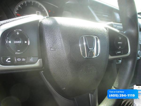 2016 Honda Civic LX 2dr Coupe 6M 0 Down WAC/Your Trade - cars & for sale in Oklahoma City, OK – photo 16
