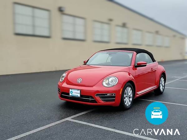 2017 VW Volkswagen Beetle 1.8T S Convertible 2D Convertible Red - -... for sale in Long Beach, CA – photo 3