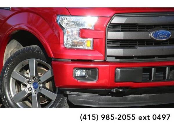 2016 Ford F150 F150 F 150 F-150 truck Lariat 4D SuperCrew (Red) for sale in Brentwood, CA – photo 6