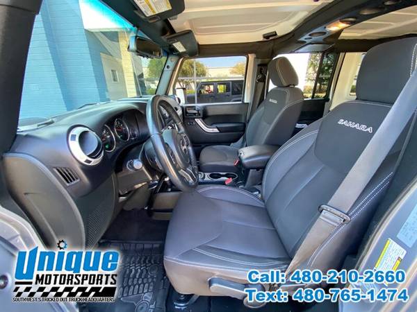 2017 JEEP WRANGLER UNLIMITED SAHARA 4WD 4DR UNIQUE TRUCKS - cars & for sale in Tempe, NM – photo 14