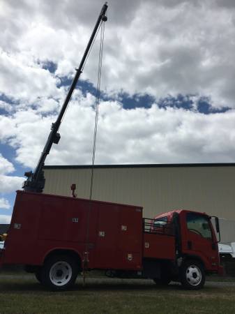 2016 Isuzu NQR Utility Body 3,200lb Crane Truck-75,000 MILES! for sale in Palmetto, FL – photo 11
