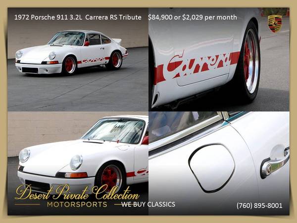 1970 Porsche 911 out law Carrera RS Tribute Coupe with a GREAT COLOR... for sale in Palm Desert, KS – photo 13