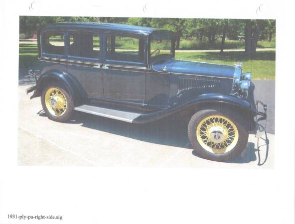 1931 Plymouth PA Sedan with lots of extras! - - by for sale in South Bend, IN – photo 3