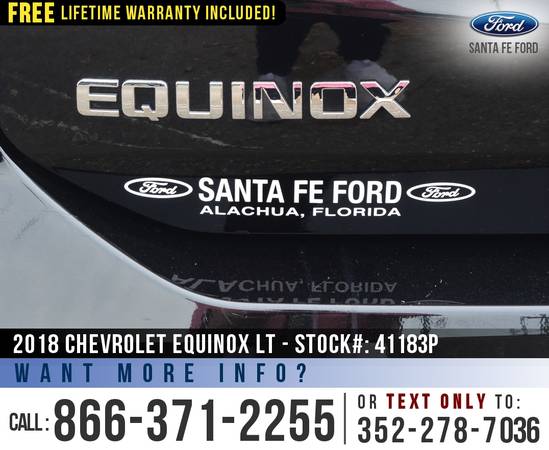 2018 CHEVROLET EQUINOX LT SiriusXM, Cruise Control, Onstar for sale in Alachua, FL – photo 9