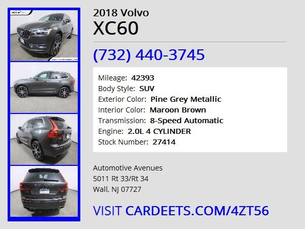 2018 Volvo XC60, Pine Grey Metallic - - by dealer for sale in Wall, NJ – photo 22