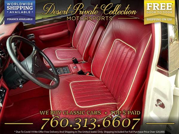 1989 Bentley Mulsanne S 4 Door Sedan at a DRAMATIC DISCOUNT - cars & for sale in Palm Desert , CA – photo 8