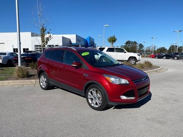 2015 Ford Escape Titanium suv Red - cars & trucks - by dealer -... for sale in Goldsboro, NC – photo 9