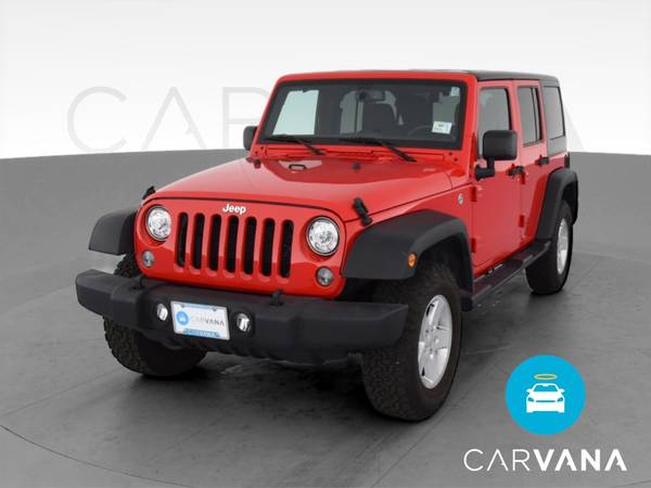 2017 Jeep Wrangler Unlimited Sport SUV 4D suv Red - FINANCE ONLINE -... for sale in Chico, CA