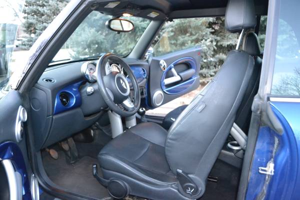 Adorable Blue Mini Cooper Convertible 2008 - cars & trucks - by... for sale in Boulder, CO – photo 9