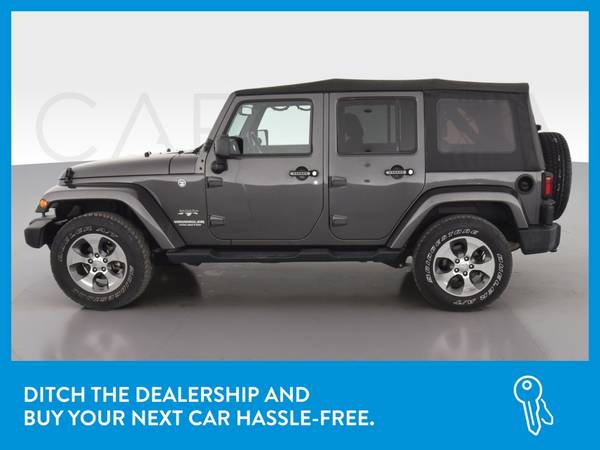 2017 Jeep Wrangler Unlimited Sahara Sport Utility 4D suv Gray for sale in Victoria, TX – photo 4