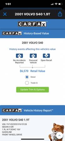 2001 Volvo S40 - 59k ORIGINAL MILES - Automatic - - by for sale in Escondido, CA – photo 11