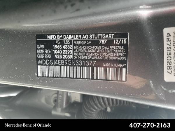 2016 Mercedes-Benz CLA-Class CLA 250 SKU:GN331377 Sedan for sale in Maitland, FL – photo 16