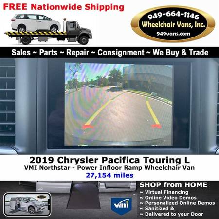 2019 Chrysler Pacifica Touring L Wheelchair Van VMI Northstar - Pow... for sale in LAGUNA HILLS, UT – photo 14