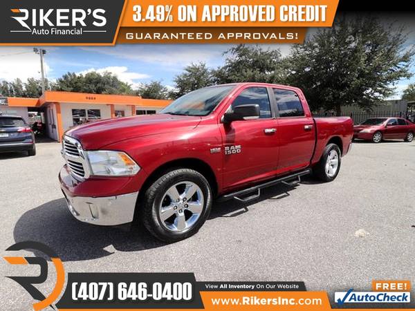 $264/mo - 2014 Ram 1500 Big Horn Crew Cab - 100 Approved! - cars &... for sale in Kissimmee, FL – photo 3