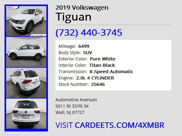 2019 Volkswagen Tiguan, Pure White - cars & trucks - by dealer -... for sale in Wall, NJ – photo 22