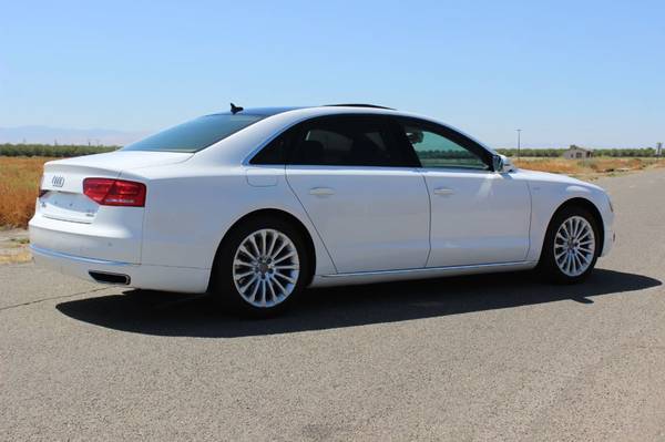 2012 *Audi* *A8 L* *4dr Sedan W12* Ibis White for sale in Tranquillity, CA – photo 5