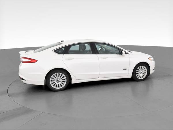 2013 Ford Fusion Energi Plug-In Hybrid Titanium Sedan 4D sedan White... for sale in NEWARK, NY – photo 12