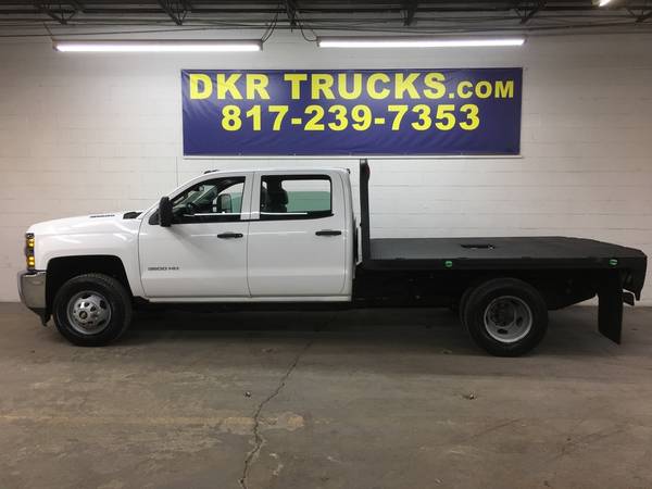 2015 Chevrolet 3500 HD DRW Crew Cab 6.6L Diesel Flatbed - cars &... for sale in Arlington, IA – photo 2