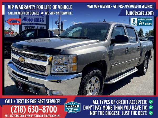 265/mo - 2012 Chevrolet Silverado 1500 Crew Cab LT Pickup 4D 4 D for sale in Wadena, ND – photo 3