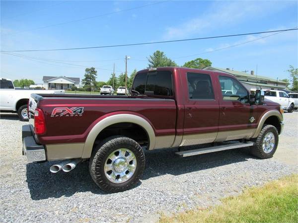 2012 FORD F250 SUPER DUTY LARIAT, Burgundy APPLY ONLINE for sale in Summerfield, NC – photo 10