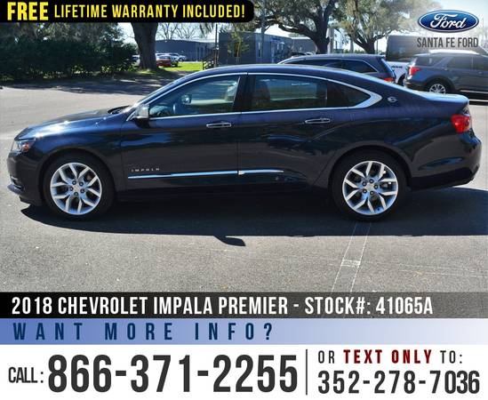 2018 Chevrolet Impala Premier Remote Start - SiriusXM - cars for sale in Alachua, FL – photo 4