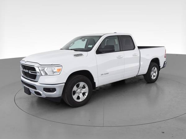 2020 Ram 1500 Quad Cab Big Horn Pickup 4D 6 1/3 ft pickup White - -... for sale in Palmdale, CA – photo 3