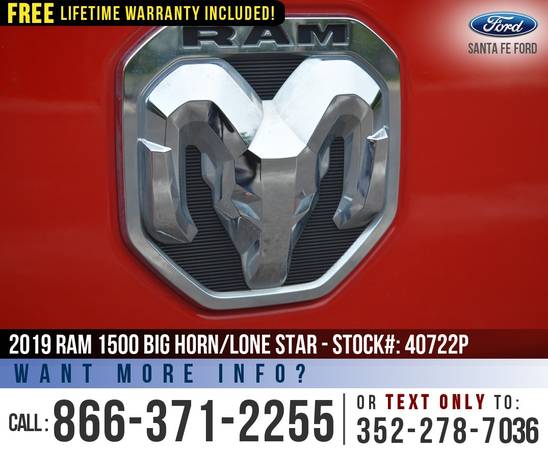 ‘19 Ram 1500 Big Horn/Lone Star *** SIRIUS, Push to Start, Camera... for sale in Alachua, FL – photo 18