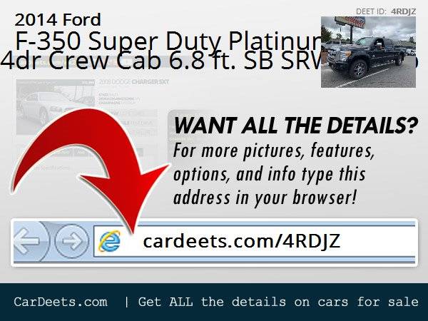2014 Ford F-350 Super Duty Platinum 4x4 Shortbed for sale in Albany, OR – photo 11