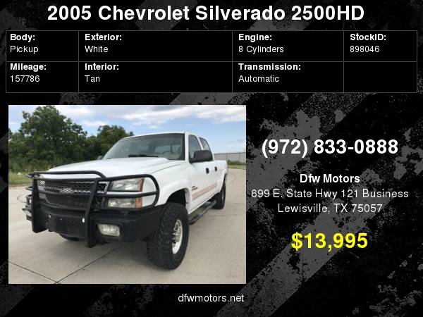 2005 Chevrolet Silverado 2500HD LS for sale in Lewisville, TX – photo 24