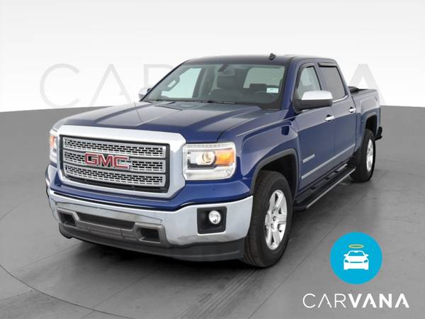 2014 GMC Sierra 1500 Crew Cab SLT Pickup 4D 5 3/4 ft pickup Blue - -... for sale in Albany, NY