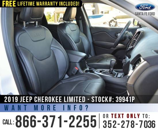 *** 2019 Jeep Cherokee Limited *** Touchscreen - Bluetooth - Homelink for sale in Alachua, FL – photo 22