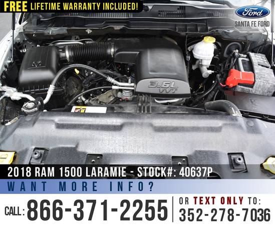 2018 RAM 1500 LARAMIE 4WD *** Bluetooth, Leather Seats, Bedliner ***... for sale in Alachua, FL – photo 19