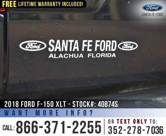 2018 FORD F-150 XLT 4X4 Leather, Backup Camera, F150 4WD for sale in Alachua, FL – photo 9