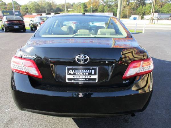 2010 *Toyota* *Camry* *Base 4dr Sedan 6A* BLACK - cars & trucks - by... for sale in ALABASTER, AL – photo 5