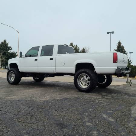 1998 Chevy 3500 Crew Cab Long Bed LIFTED 4X4! for sale in Coeur d'Alene, WA – photo 2