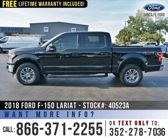 2018 Ford F150 Lariat 4WD *** Leather Seats, SYNC, Touchscreen *** -... for sale in Alachua, FL – photo 4