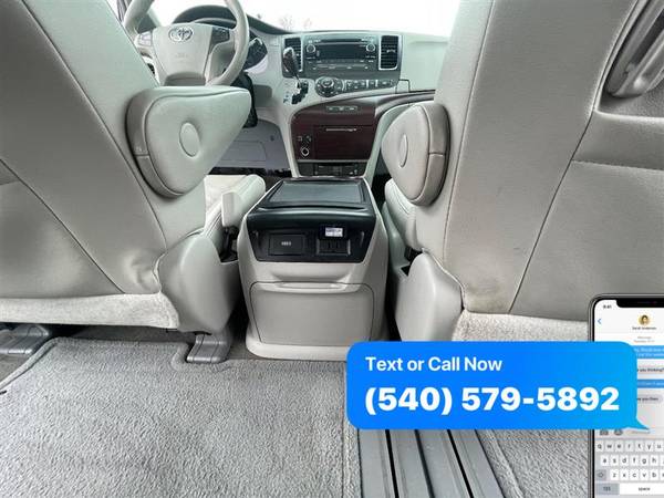 2012 TOYOTA SIENNA XLE 8-Pass V6 750 DOWN/375 A Month - cars & for sale in Fredericksburg, VA – photo 12