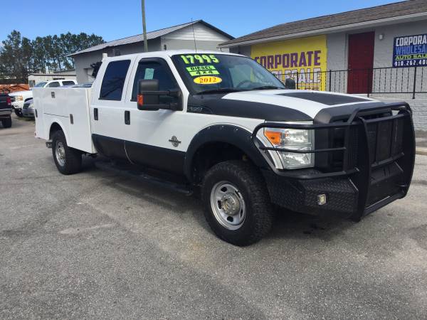 2012 FORD F350 SUPERDUTY SUPER CREW CAB 4 DOOR 4X4 9' UTILITY BODY... for sale in Wilmington, NC – photo 7