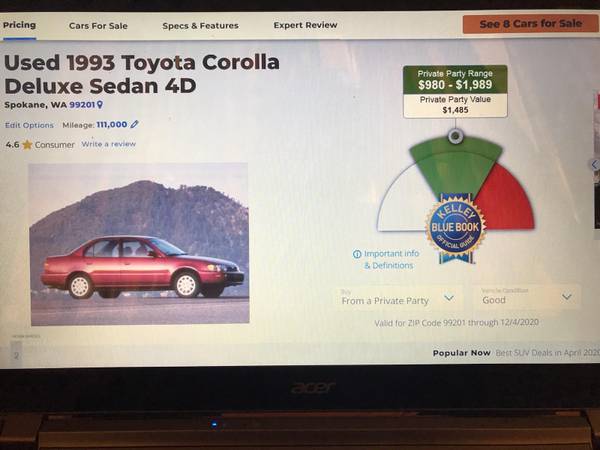 1993 Toyota corolla - cars & trucks - by owner - vehicle automotive... for sale in Spokane, WA – photo 12