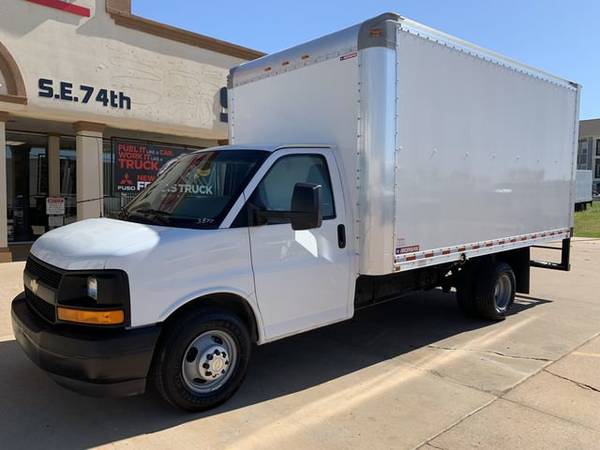 2017 Chevrolet G3500 15' Cargo Box, Gas, Auto, 30K Miles, E-Track, Ver for sale in Oklahoma City, OK – photo 2