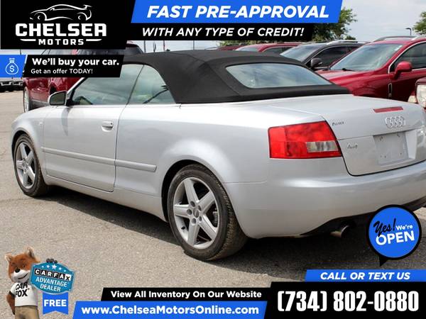 74/mo - 2003 Audi A4 A 4 A-4 3 0 Cabriolet FrontTrak - Easy for sale in Chelsea, MI – photo 4