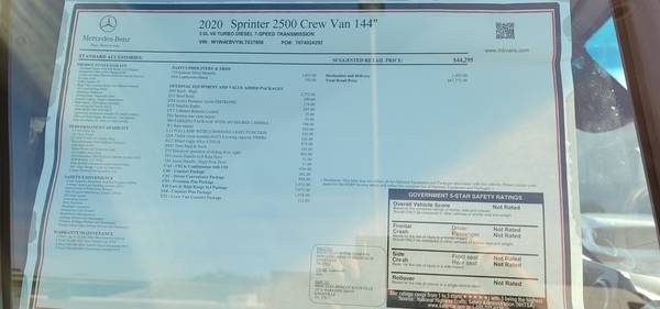 2020 Mercedes-Benz Sprinter Cargo 2500 Full-Size - cars & trucks -... for sale in Knoxville, TN – photo 5