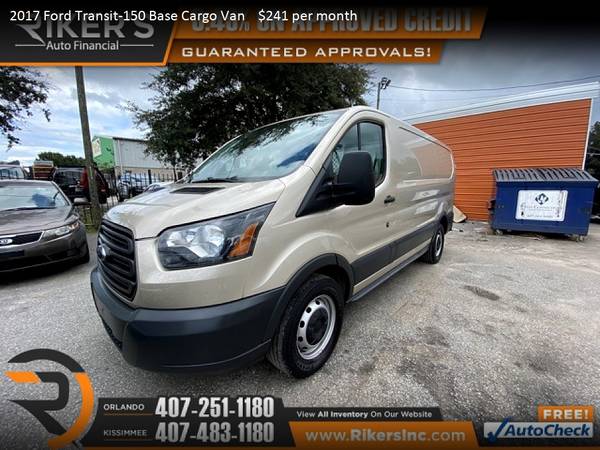 $325/mo - 2018 Ford Transit-250 Base Cargo Van - 100 Approved! -... for sale in Kissimmee, FL – photo 23