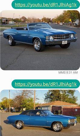 1971 convertible chevelle 350 motor, power top - - by for sale in Rio Linda, CA – photo 20